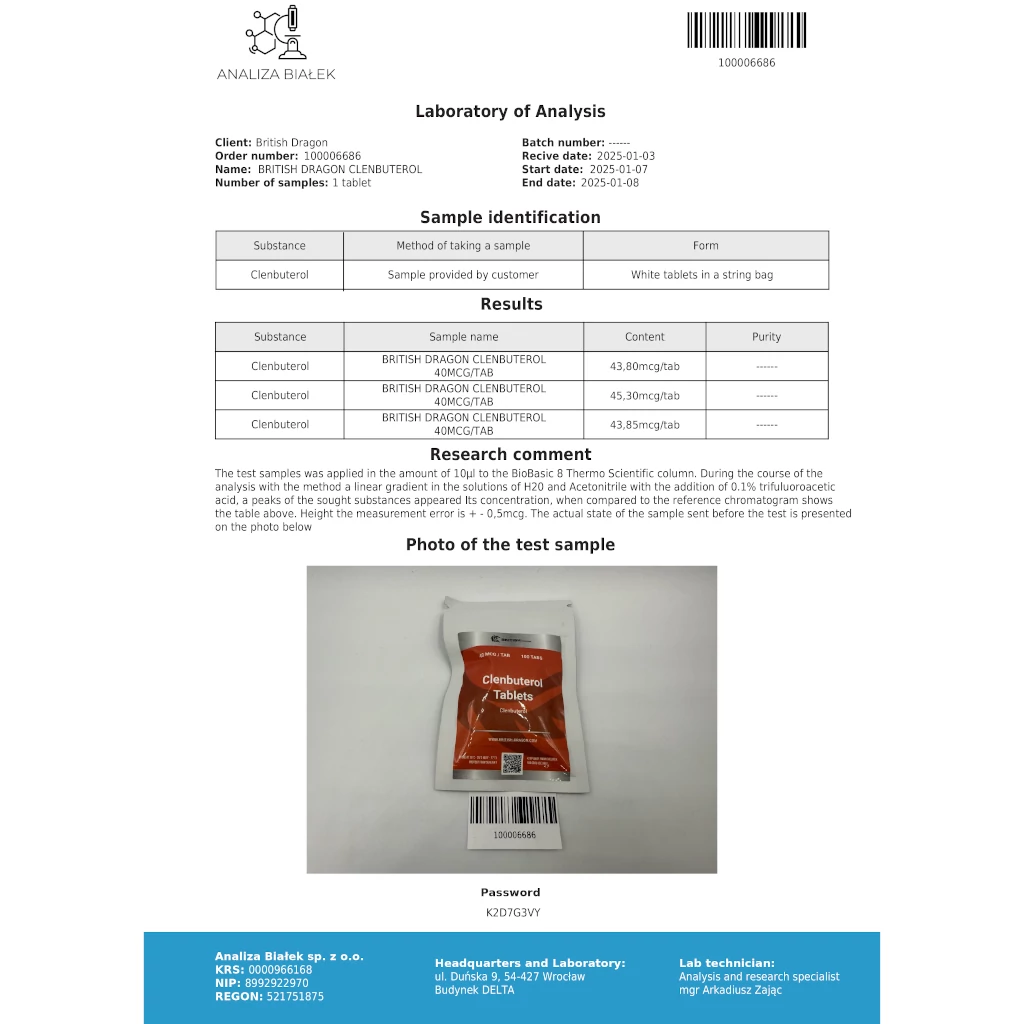 Clenbuterol Tablets